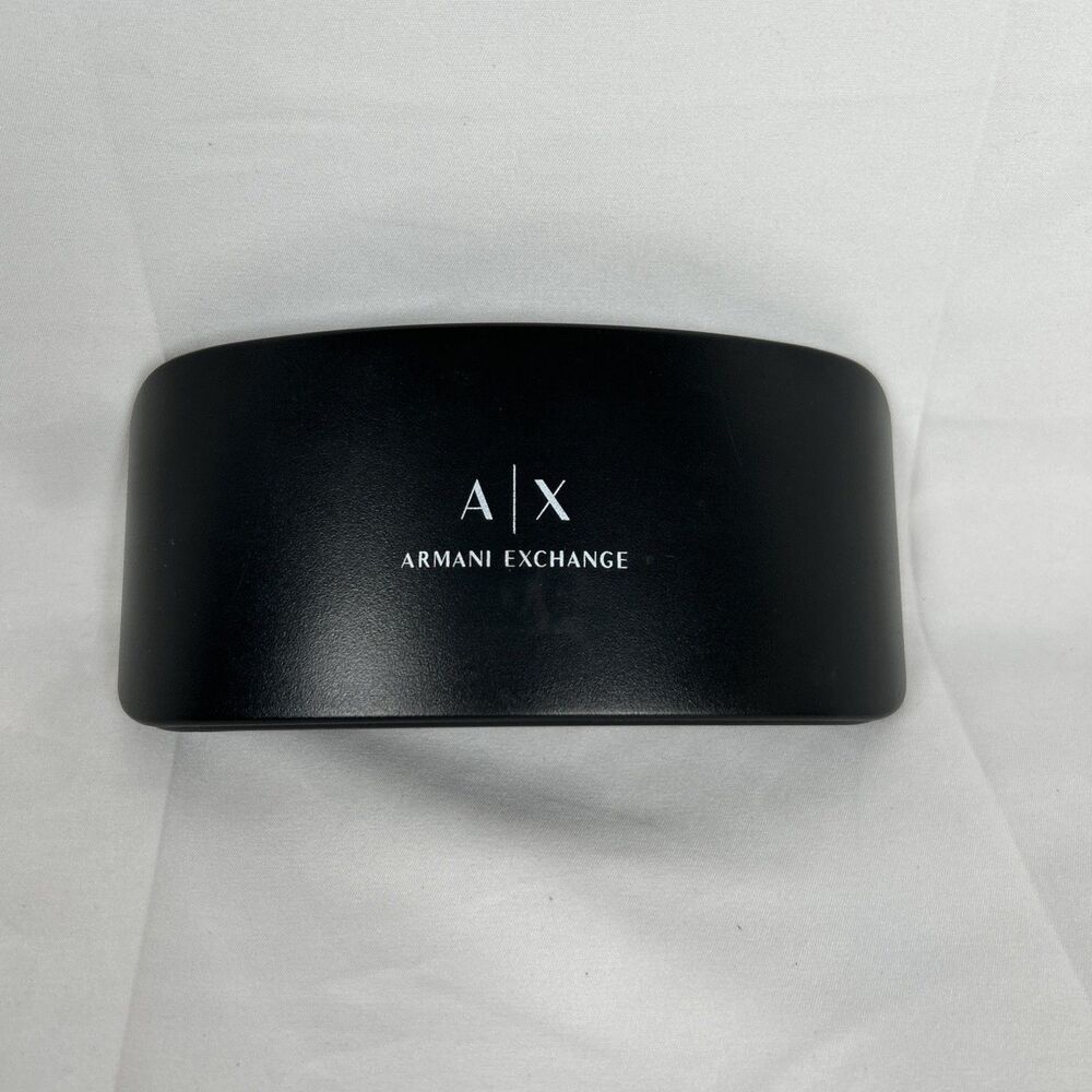 Armani Exchange Black Eyeglasses Sunglasses Medium Clamshell Hard Case
